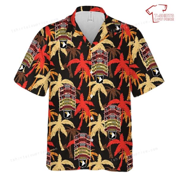 US Army 101st Airborne Division, 1st BDE Long Ranger Reconnaissance Platoon Hawaiian Shirt US Army 101st Airborne Division, 1st BDE Long Ranger Reconnaissance Platoon Hawaiian Shirt
