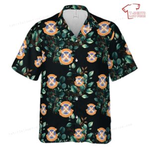 US Army 106th Signal Brigade Unit Crest Hawaiian Shirt