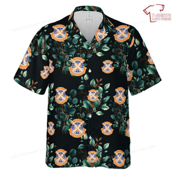 US Army 106th Signal Brigade Unit Crest Hawaiian Shirt