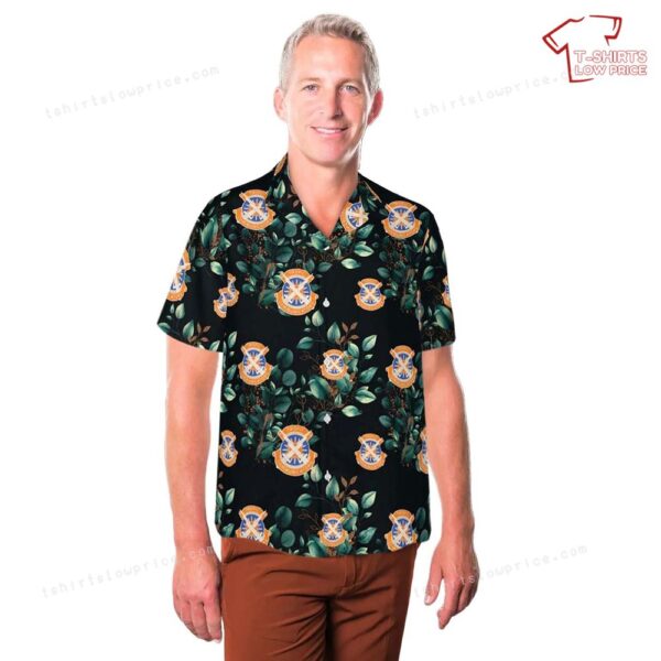 US Army 106th Signal Brigade Unit Crest Hawaiian Shirt