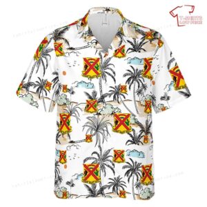 US Army 108th Cavalry Regiment Hawaiian Shirt