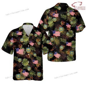 US Army 141st Military Intelligence Battalion, 4th Of July Hawaiian Shirt US Army 141st Military Intelligence Battalion, 4th Of July Hawaiian Shirt