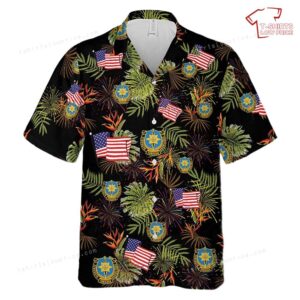 US Army 141st Military Intelligence Battalion, 4th Of July Hawaiian Shirt