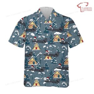 US Army 160th Special Operations Aviation Regiment MH-47G Chinook Christmas Hawaiian Shirt