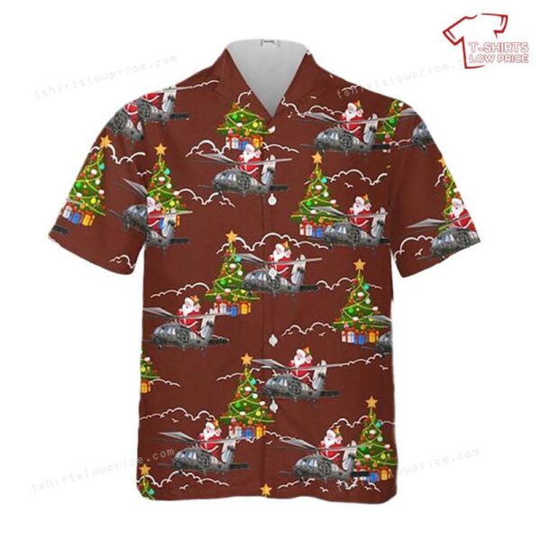 US Army 160th Special Operations Aviation Regiment MH-60M Blackhawk Christmas Hawaiian Shirt US Army 160th Special Operations Aviation Regiment MH-60M Blackhawk Christmas Hawaiian Shirt