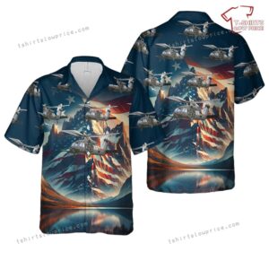US Army 160th Special Operations Aviation Regiment MH-60M Blackhawk, 4th Of July Hawaiian Shirt