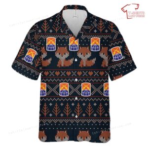 US Army 160th Theater Signal BDE Christmas Hawaiian Shirt