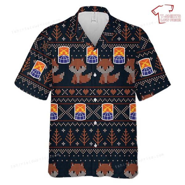 US Army 160th Theater Signal BDE Christmas Hawaiian Shirt US Army 160th Theater Signal BDE Christmas Hawaiian Shirt