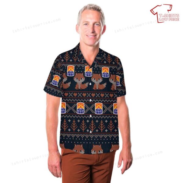 US Army 160th Theater Signal BDE Christmas Hawaiian Shirt US Army 160th Theater Signal BDE Christmas Hawaiian Shirt