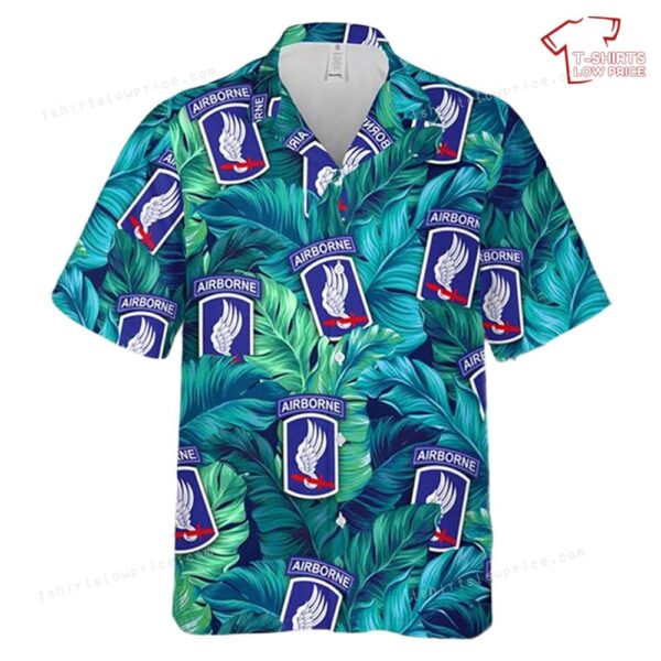 US Army 173rd Airborne Brigade Hawaiian Shirt US Army 173rd Airborne Brigade Hawaiian Shirt