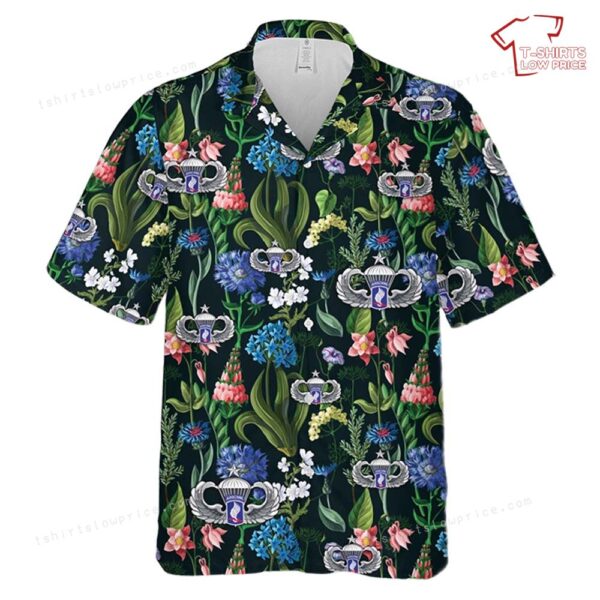 US Army 173rd Airborne Brigade Jumpmaster Senior Wings Hawaiian Shirt US Army 173rd Airborne Brigade Jumpmaster Senior Wings Hawaiian Shirt
