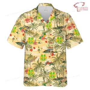 US Army 185th Armor Regiment Hawaiian Shirt
