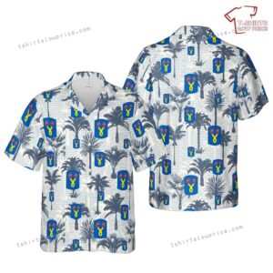 US Army 196th Infantry Brigade Chargers Hawaiian Shirt