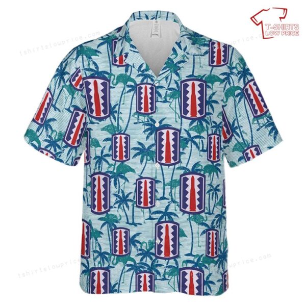US Army 197th Infantry Brigade Hawaiian Shirt US Army 197th Infantry Brigade Hawaiian Shirt
