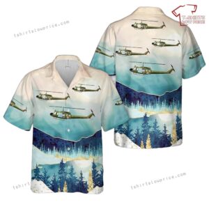 US Army 236th Medical Detachment UH-1H MedEvac Air Ambulance Hawaiian Shirt