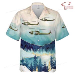 US Army 236th Medical Detachment UH-1H MedEvac Air Ambulance Hawaiian Shirt