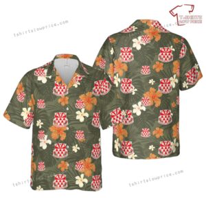 US Army 307th Engineer Battalion Patch Hawaiian Shirt