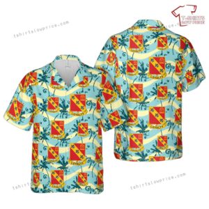 US Army 319th Field Artillery Regiment Hawaiian Shirt