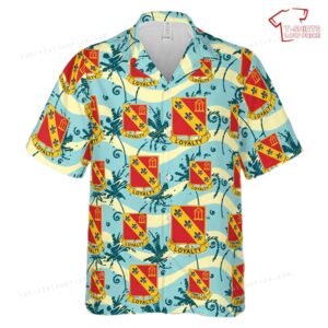 US Army 319th Field Artillery Regiment Hawaiian Shirt