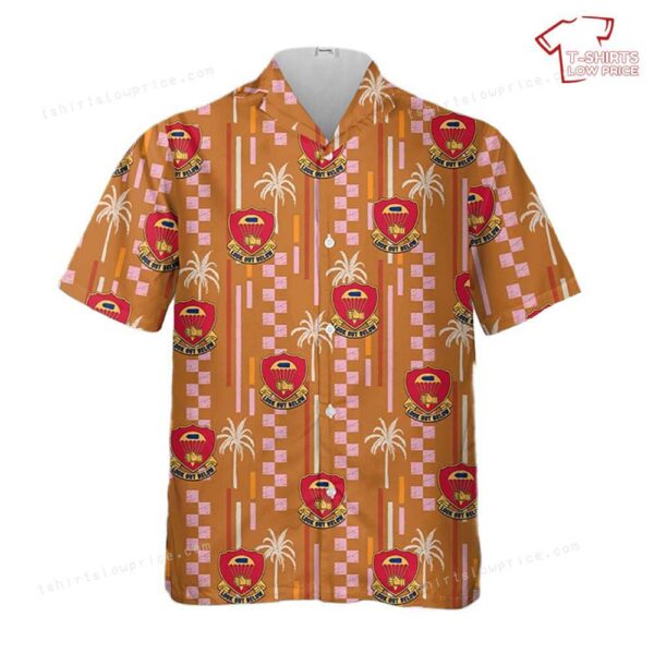 US Army 376th Parachute Field Artillery Battalion (376th PFAB) Hawaiian Shirt US Army 376th Parachute Field Artillery Battalion (376th PFAB) Hawaiian Shirt