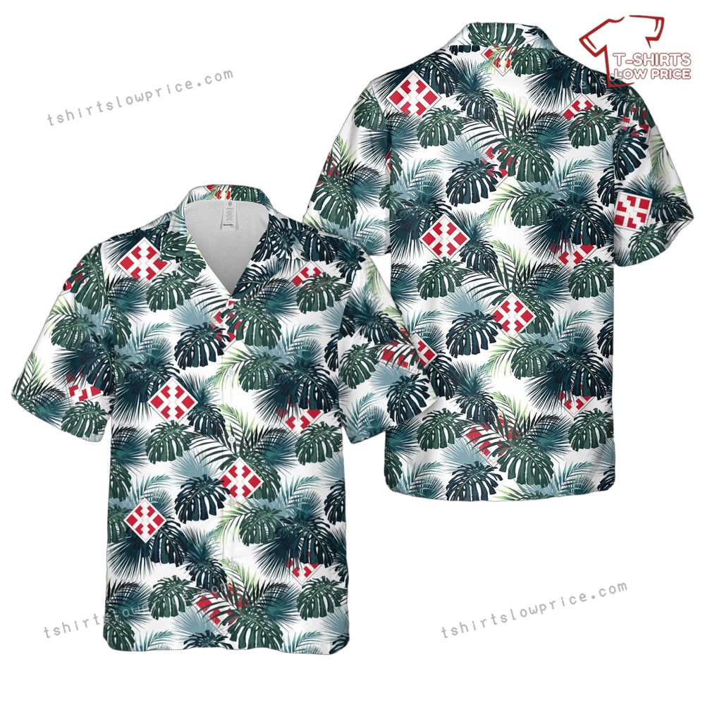 US Army 411th Engineer Brigade Hawaiian Shirt US Army 411th Engineer Brigade Hawaiian Shirt 1