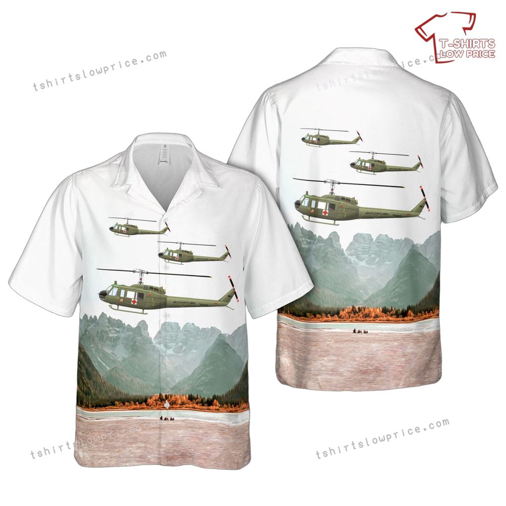 US Army 498th Medical Company UH-1D, 1967 MedEvac Air Ambulance Hawaiian Shirt US Army 498th Medical Company UH 1D 1967 MedEvac Air Ambulance Hawaiian Shirt 1