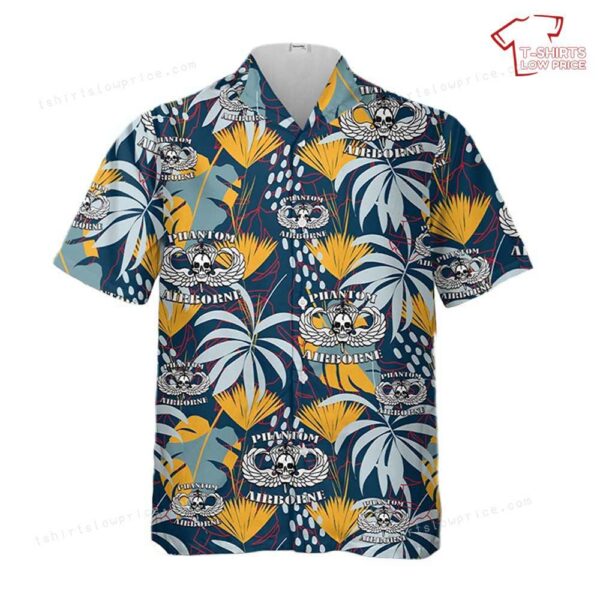 US Army 501c3 Phantom Airborne Brigade Hawaiian Shirt US Army 501c3 Phantom Airborne Brigade Hawaiian Shirt