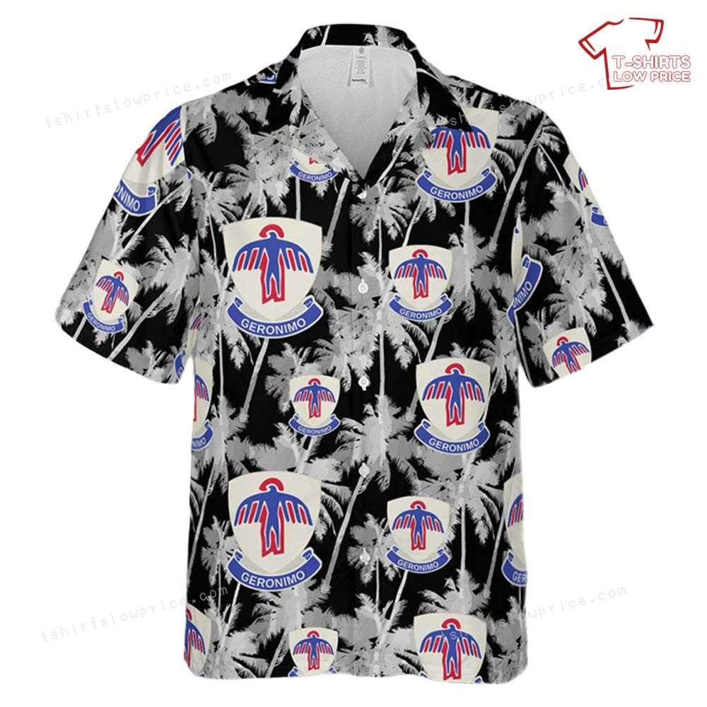 US Army 501st Airborne Geronimo Hawaiian Shirt 2 US Army 501st Airborne Geronimo Hawaiian Shirt 2