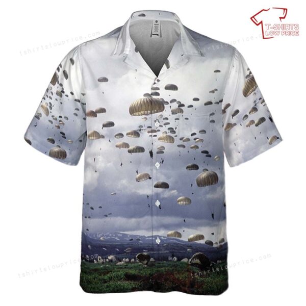 US Army 501st Infantry Regiment (United States) Parachute jumps in Alaska Pocket Hawaiian Shirt US Army 501st Infantry Regiment (United States) Parachute jumps in Alaska Pocket Hawaiian Shirt