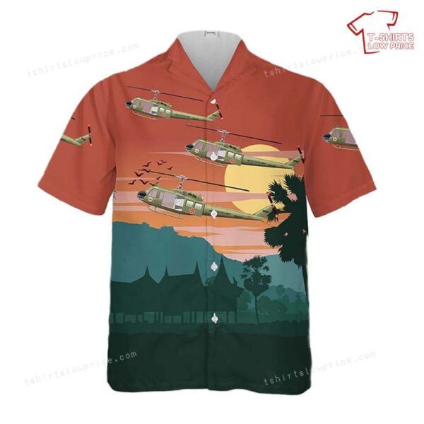 US Army 82nd Medical Detachment UH-1H, 1967-69 MedEvac Air Ambulance Hawaiian Shirt US Army 82nd Medical Detachment UH-1H, 1967-69 MedEvac Air Ambulance Hawaiian Shirt