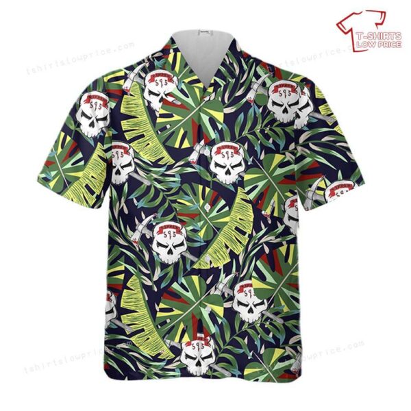 US Army 595th Sapper Company Roughnecks Hawaiian Shirt US Army 595th Sapper Company Roughnecks Hawaiian Shirt