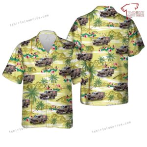 US Army 1941 Dodge WC-18 Ambulance Hawaiian Shirt