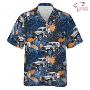 US Army 1943 Dodge Ambulance Hawaiian Shirt