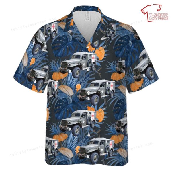 US Army 1943 Dodge Ambulance Hawaiian Shirt