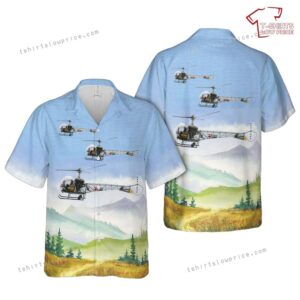 US Army 1954 Bell 47G Hawaiian Shirt
