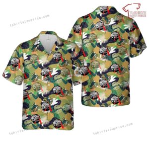 US Army Able Company 1-17 Infantry Hawaiian Shirt