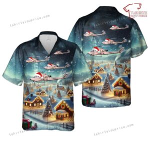 US Army AH-1F Desert Cobra Christmas Hawaiian Shirt
