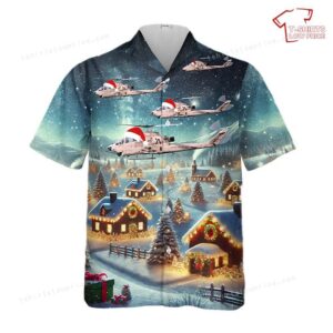 US Army AH-1F Desert Cobra Christmas Hawaiian Shirt
