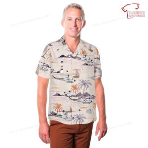 US Army Air Ambulance Detachment UH 1V Iroquois FLAT IRON Air Ambulance Crash Rescue Hawaiian Shirt 3