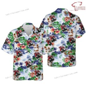 US Army Air Cavalry 11th Armored Cavalry Rgt Cobra AH-1F Attack Helicopter Hawaiian Shirt