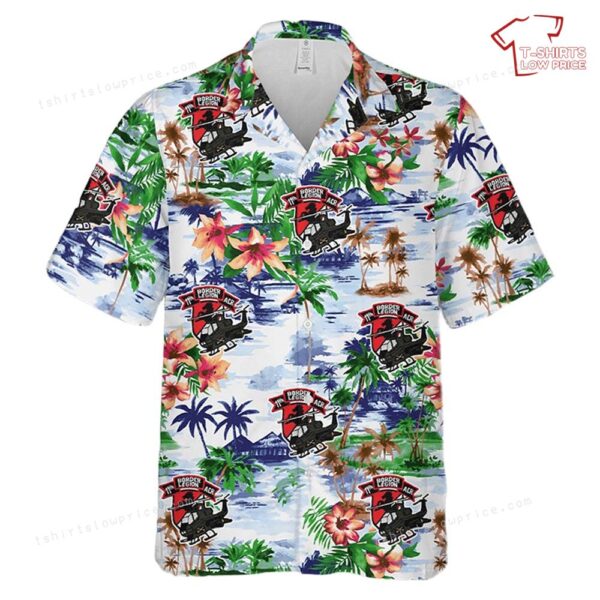 US Army Air Cavalry 11th Armored Cavalry Rgt Cobra AH-1F Attack Helicopter Hawaiian Shirt US Army Air Cavalry 11th Armored Cavalry Rgt Cobra AH-1F Attack Helicopter Hawaiian Shirt