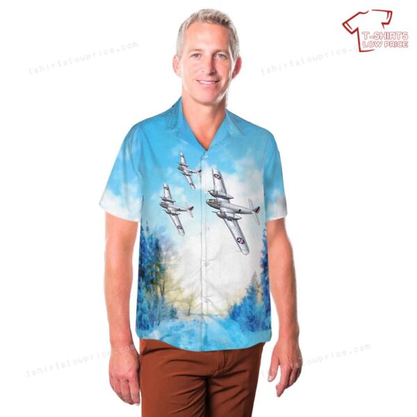 US Army Air Corps Bell YFM-1B Airacuda Hawaiian Shirt US Army Air Corps Bell YFM-1B Airacuda Hawaiian Shirt