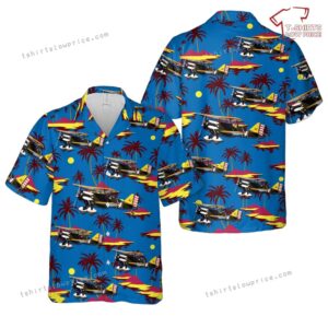 US Army Air Corps Curtiss P-6E Hawk Hawaiian Shirt