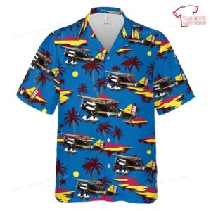 US Army Air Corps Curtiss P-6E Hawk Hawaiian Shirt