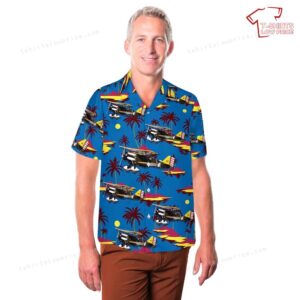 US Army Air Corps Curtiss P 6E Hawk Hawaiian Shirt 3
