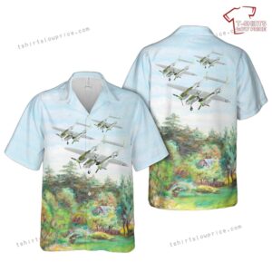 US Army Air Corps Lockheed P-38 Lightning Down Beat World War II American fighter aircraft Hawaiian Shirt