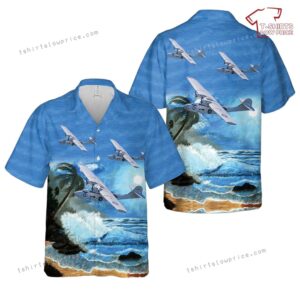 US Army Air Corps OA-10 Catalina Hawaiian Shirt