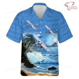 US Army Air Corps OA-10 Catalina Hawaiian Shirt