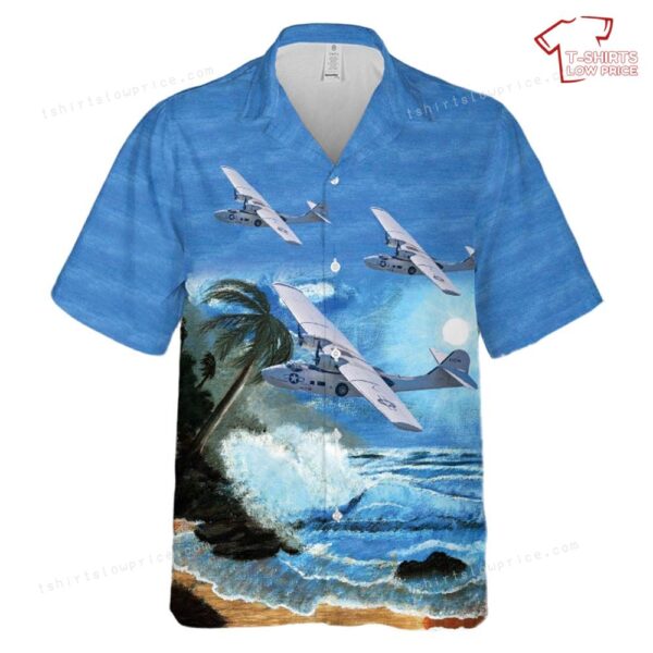 US Army Air Corps OA-10 Catalina Hawaiian Shirt US Army Air Corps OA-10 Catalina Hawaiian Shirt
