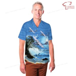 US Army Air Corps OA 10 Catalina Hawaiian Shirt 3